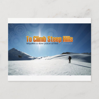 Cartão Postal Citação inspiradora de Shakespeare