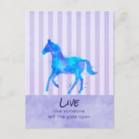 Citação Inspirativa com um Cavalo Selvagem em Exec