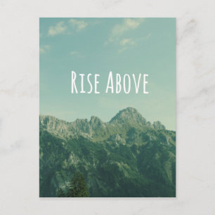 Cartão Postal Citação Inspirativa: Suba Acima