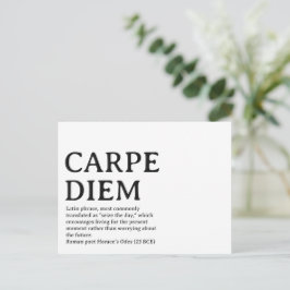 Cartão Postal Citação latina Carpe Diem