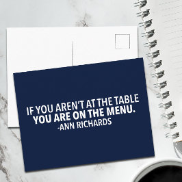 Cartão Postal Citação política motivacional de Ann Richards