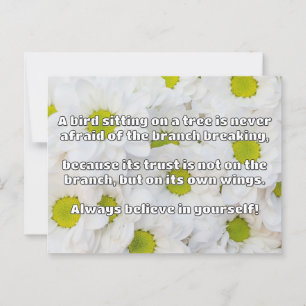 Cartão Postal Citação Positiva de Encorajamento Empath