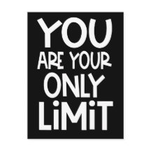 Citação Positiva Você É o Seu Único Limite Preto B