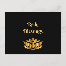 Cartão Postal Citação "Reiki Blessings"