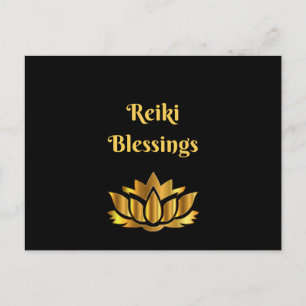 Cartão Postal Citação "Reiki Blessings"