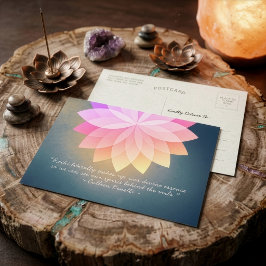 Cartão Postal Citações de Mestre de Reiki e Instrutor de Meditaç