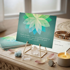 Cartão Postal Citações de Mestre de Reiki e Instrutor de Meditaç