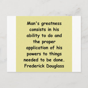 Cartão Postal citações do frederick douglass
