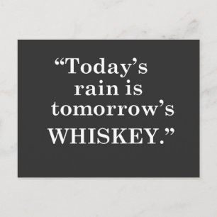Cartão Postal Citações engraçadas de uísque frases de beber
