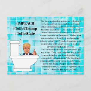 Cartão Postal Citações Estúpidas de Trump, Descargas de Vasos Sa