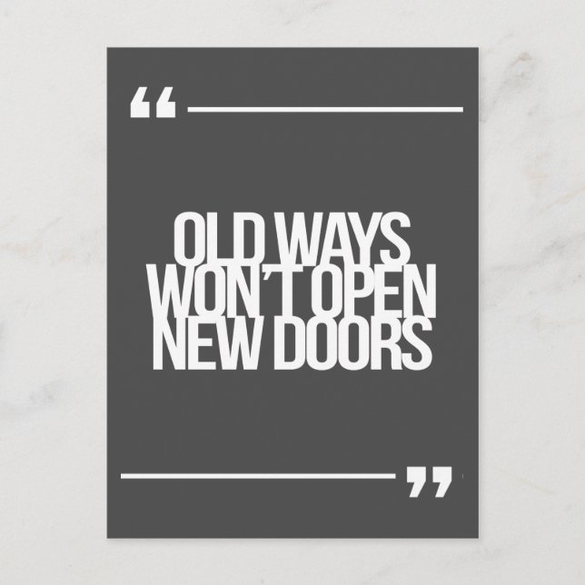 Cartão Postal Citações inspiradoras e motivacionais (Frente)