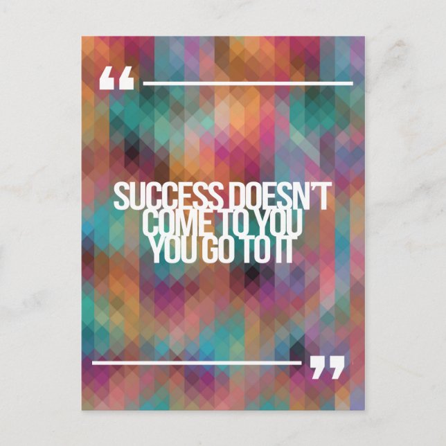 Cartão Postal Citações inspiradoras e motivacionais (Frente)