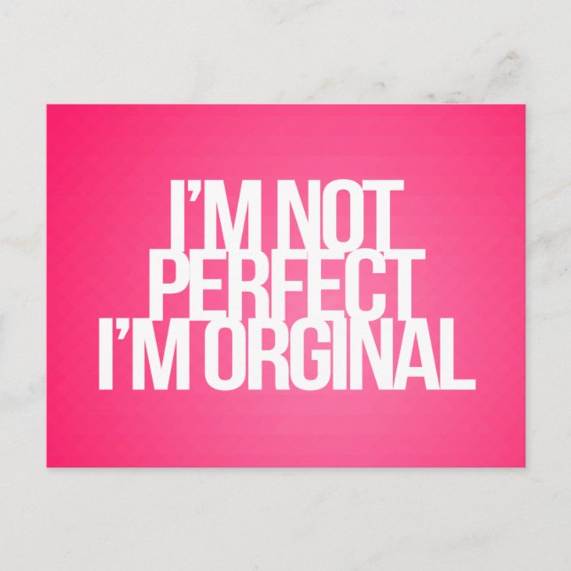 Cartão Postal Citações inspiradoras e motivacionais (Frente)