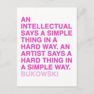 Cartão Postal Citações por Charles Bukowski