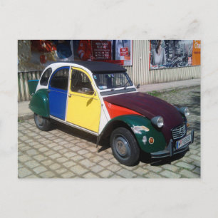 Cartão Postal Citroen 2 CV colorido