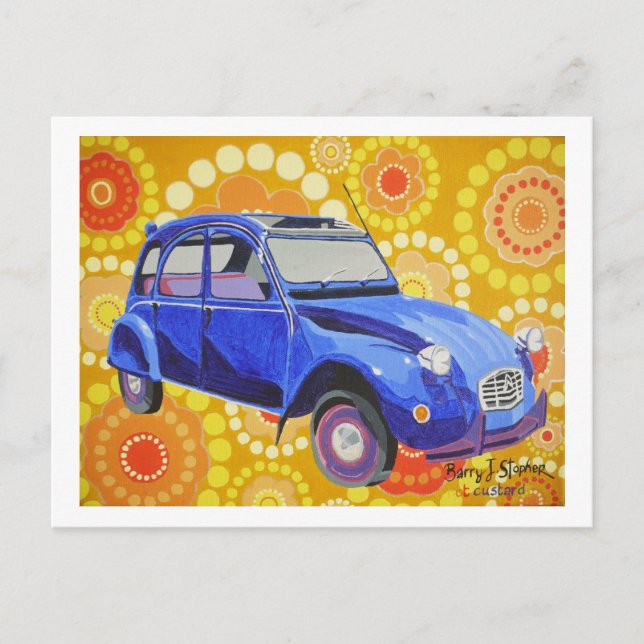 Cartão Postal Citroen Clássico 2cv (Frente)