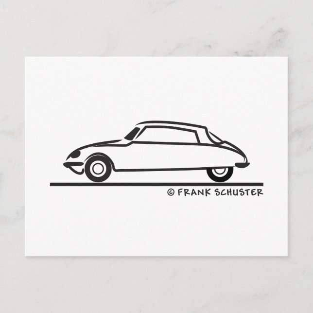 Cartão Postal Citroën DS 21 (Frente)