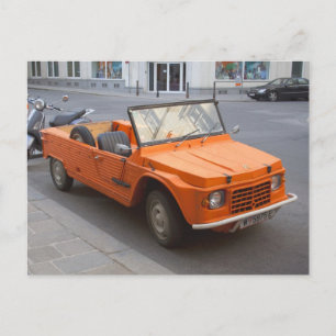 Cartão Postal Citroen Mehari laranja