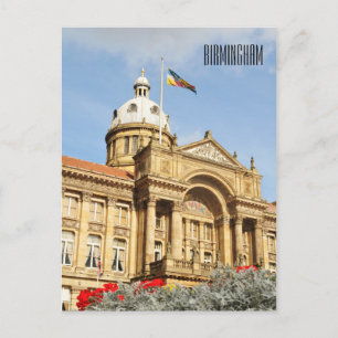 Cartão Postal City Hall em Birmingham, Inglaterra, Reino Unido