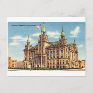 Cartão Postal City Hall em Jersey City, NJ