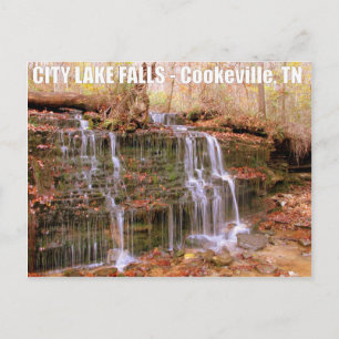 Cartão Postal City Lake Falls - Cookeville, TN