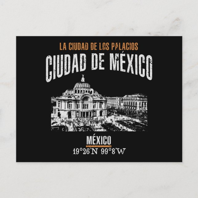 Cartão Postal Ciudad de México (Frente)