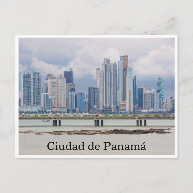 Cartão Postal ciudad panamá (Frente)
