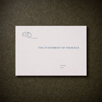 Cartão Postal Civil Ceremony | Non-traditional Wedding Statement