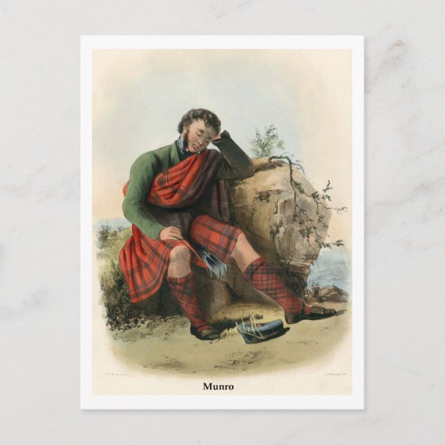 Cartão Postal Clã Munro (Frente)