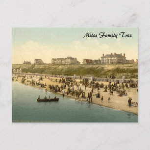 Cartão Postal Clacton-on-Sea Beach I, Essex, Inglaterra
