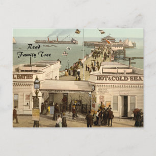 Cartão Postal Clacton-on-Sea Pier I, Essex, Inglaterra