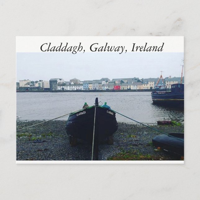 Cartão Postal Claddagh, Galway, Irlanda (Frente)
