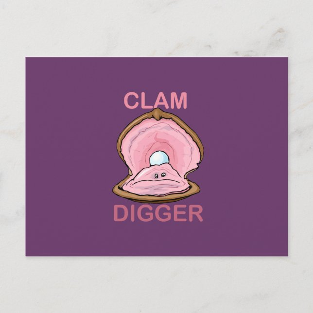CARTÃO POSTAL CLAM DIGGGGER (Frente)