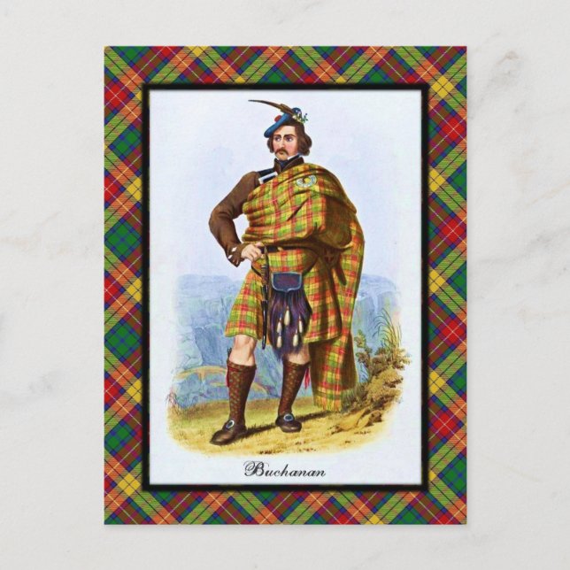 Cartão Postal Clan Buchanan Scottish Dreams Postcard (Frente)
