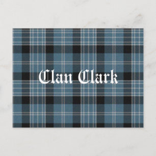 Cartão Postal Clan Clark Tartan