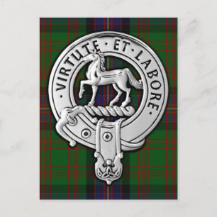 Cartão Postal Clan Cochrane Crest & Tartan