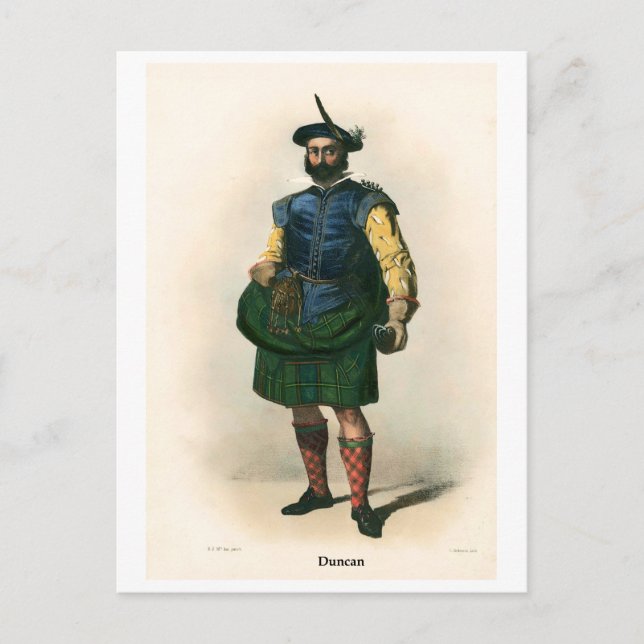 Cartão Postal Clan Duncan (Frente)