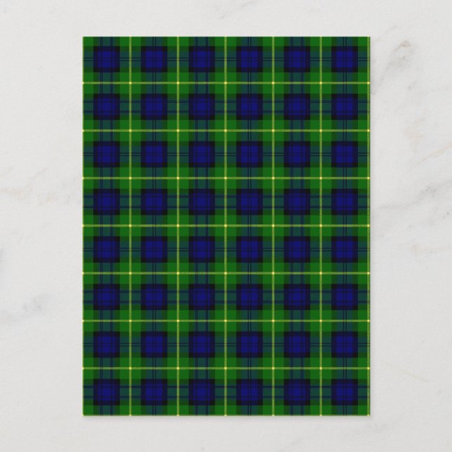 Cartão Postal Clan Gordon Tartan (Frente)