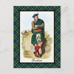 Cartão Postal Clan Graham Scottish Dreams Postcard