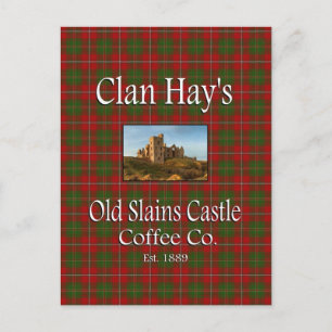 Cartão Postal Clan Hay's Old Slains Castle Coffee Co.
