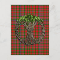 Clan MacAlister Tartan E Árvore Celta Da Vida