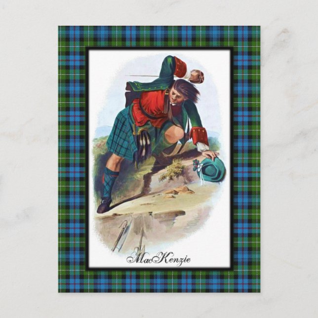Cartão Postal Clan MacKenzie Scottish Dreams Postcard (Frente)