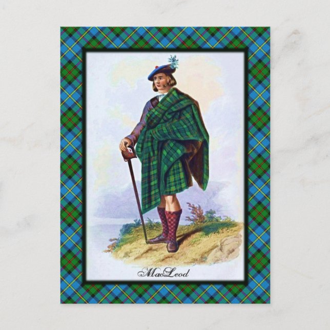 Cartão Postal Clan MacLeod Scottish Dreams Postcard (Frente)