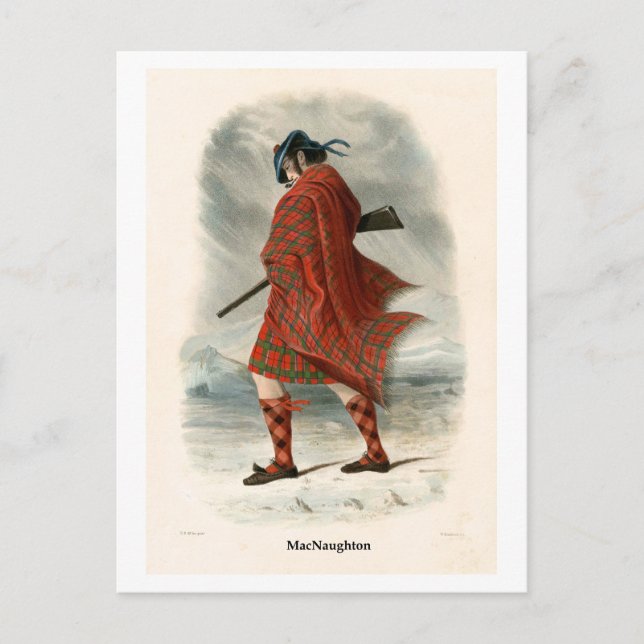 Cartão Postal Clan MacNaughton (Frente)