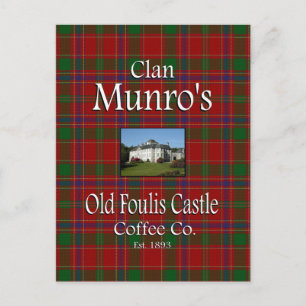 Cartão Postal Clan Munro, o antigo Castelo de Coffee Co.