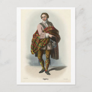 Cartão Postal Clan Ogilvy