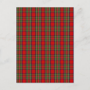 Cartão Postal Clan Stewart Tartan