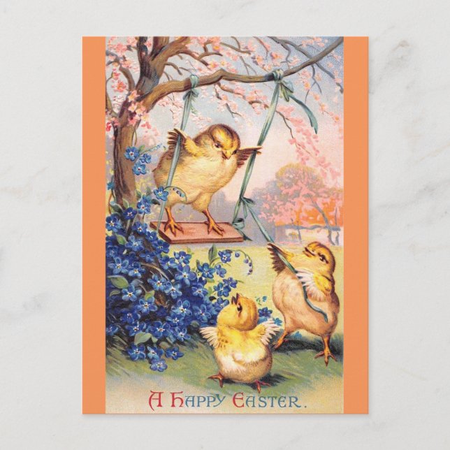 Cartão Postal Clapsaddle: Balanço Biddy (Frente)