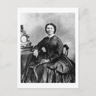 Cartão Postal Clara Barton Retrato ~ Vintage 1866 Foto