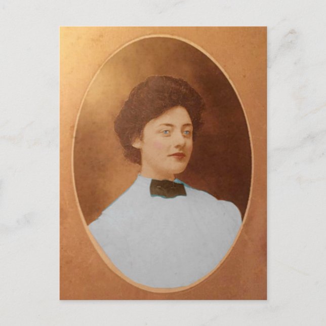 Cartão Postal Clara "Claire" Sage Talla Johnson 1909 (Frente)